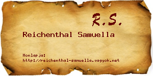 Reichenthal Samuella névjegykártya